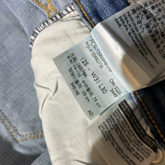 4th- Levi's 505 Straight Street Classic Jeans - Picture 8 of 11